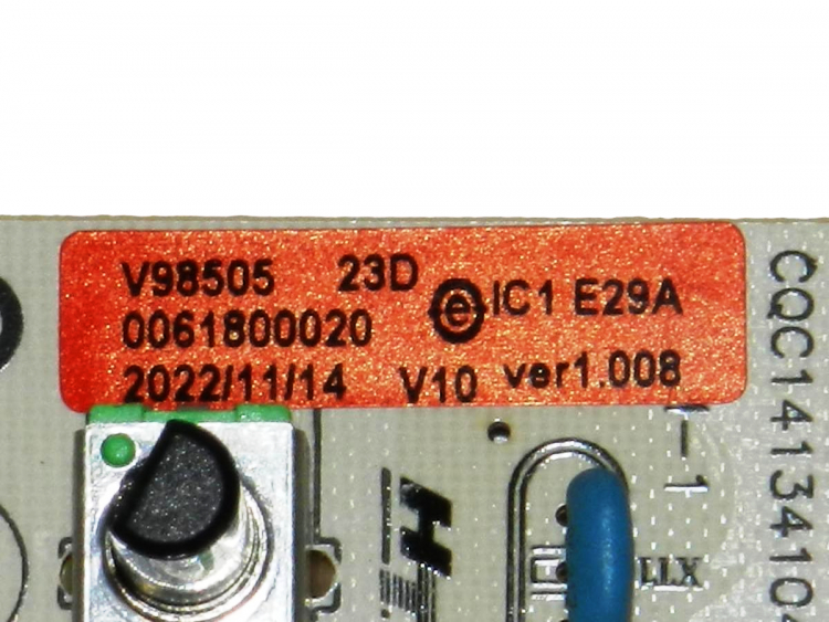0061800020 - Модуль управления температурой и индикации V98505 HAIER