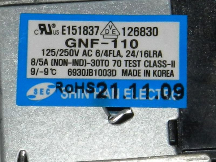 6930JB1003D - Терморегулятор GNF-110 (капиляр 34см) LG