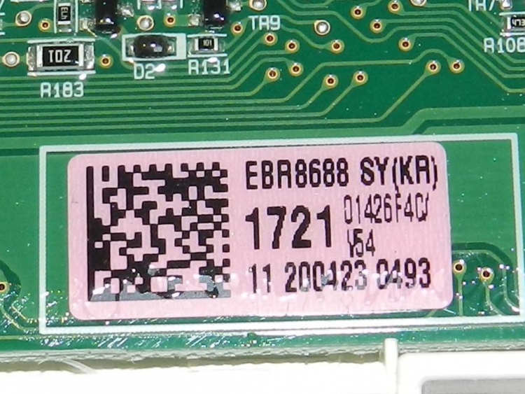 EBR86881721 - Модуль индикации (2 половинки соединены через шлейф) без доп. диодов + Wi-Fi LG