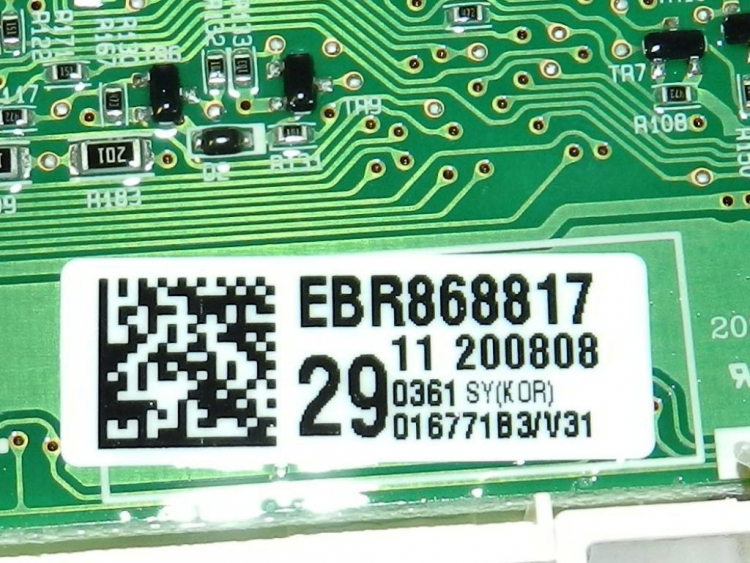 EBR86881729 - Модуль индикации (2 половинки соединены через шлейф) без доп. диодов + Wi-Fi LG