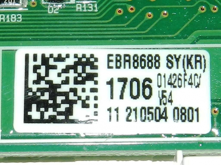 EBR86881706 - Модуль индикации (2 половинки соединены через шлейф) без Wi-Fi и без доп. диодов LG