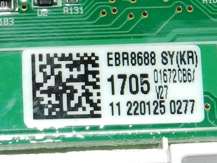 EBR86881705 - Модуль индикации (2 половинки соединены через шлейф) без доп. диодов + Wi-Fi LG