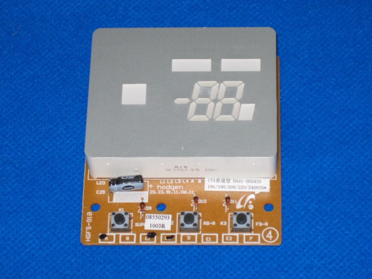 DA41-00343A - Дисплейный модуль с кнопками в дверь Samsung