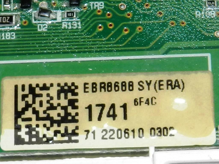 EBR86881741 - Модуль индикации (2 половинки соединены через шлейф) без Wi-Fi и без доп. диодов LG