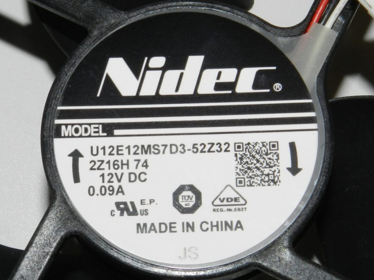 0064001311B - Вентилятор обдува ф.Nidec U12E12MS7D3-52Z32 DC12V 0.09A HAIER