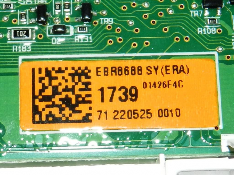 EBR86881739 - Модуль индикации (2 половинки соединены через шлейф) без доп. диодов + Wi-Fi