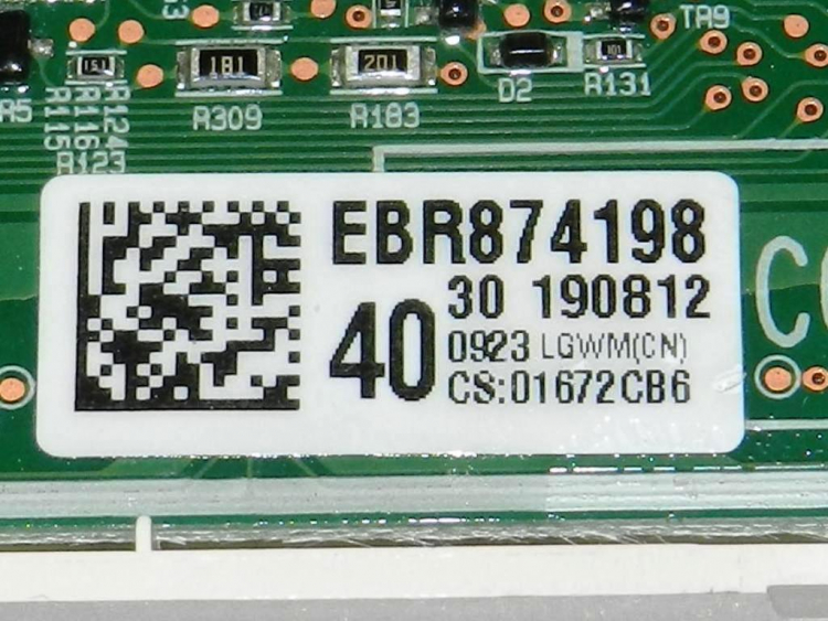 EBR87419840 - Модуль индикации (2 половинки соединены через шлейф) без доп. диодов + Wi-Fi