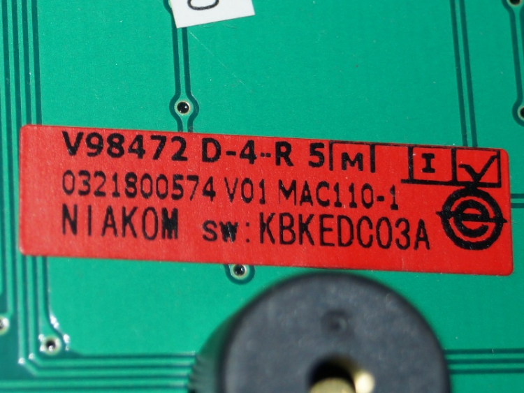 908092001583 - Модуль управления и индикации МАС110-1 (без прошивки) Атлант