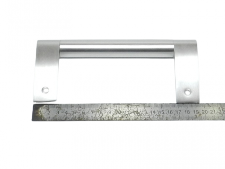 37021420 - Ручка двери нижняя 19,5см (алюминиевая, 2 втулки белые) Vestel (Вестел)