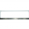 42065571 - Ручка двери холодильника белая СОСТАВНАЯ 40,5см (крепления пластик, рукоятка металл) Vestel