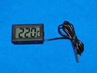 THE000UN​ - Электронный термометр с выносным датчиком -50°С/110°С (черный) БАТАРЕЙКИ НЕ ВХОДЯТ В КОМПЛЕКТ!!!